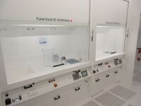 Fume hood 01 and 02 in cleanroom D3