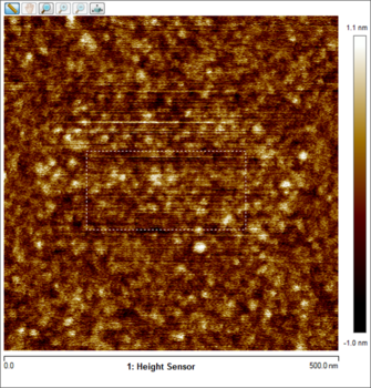 AFM measured roughness 0.240 nm.