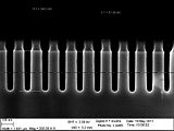 The 30 nm trenches etched 96 seconds pxnano2