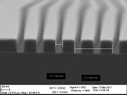 The 90 nm zep profile