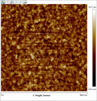 AFM measurement roughness 0.209 nm.