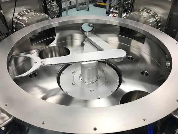 Deposition rate of HfO2 at 150 oC. Substrate: Silicon 6" wafer with native oxide.