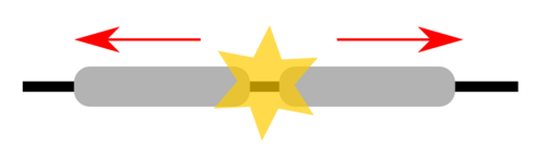 Figure 9. Cr retraction from the tingsten rod at the end of lifetime.