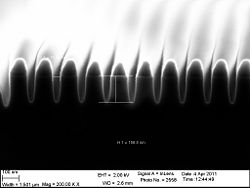 The 30 nm trenches etched 120 seconds